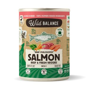 PERROS Lata Filosofía BARF de Salmon 400gr