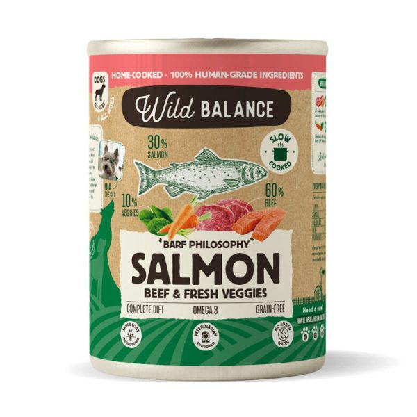 PERROS Lata Filosofía BARF de Salmon 400gr
